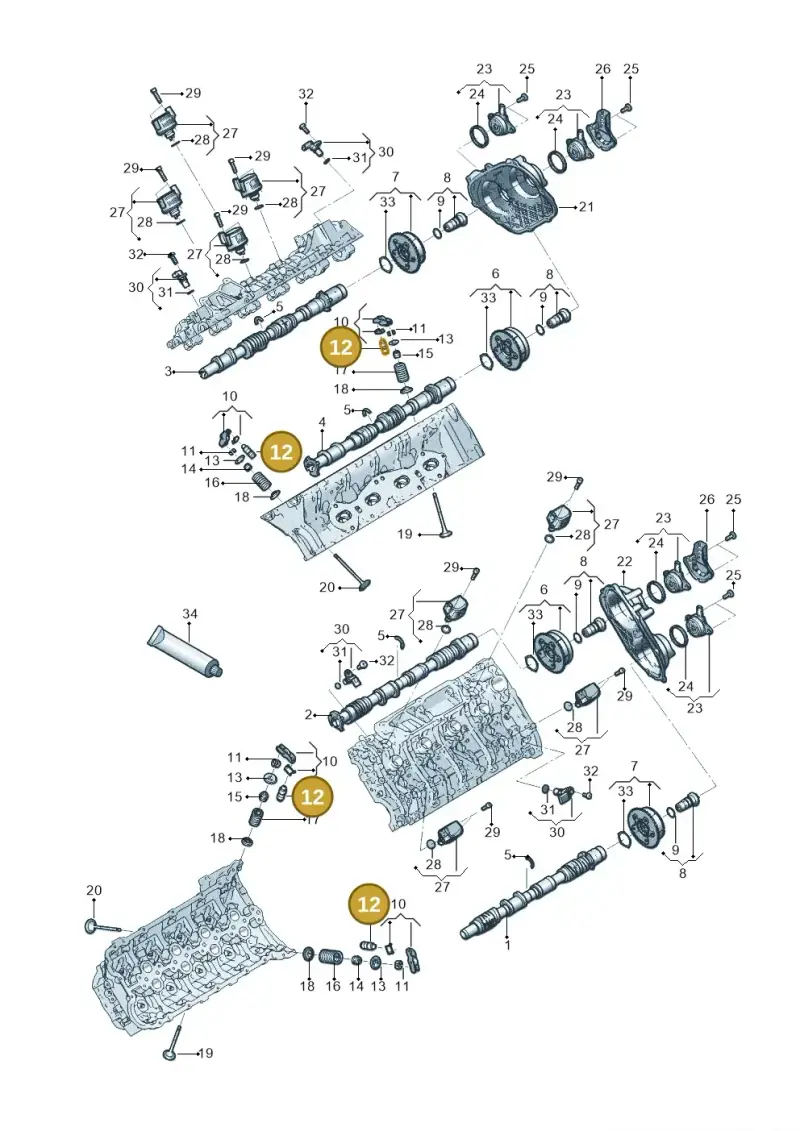 06M109423A — Audi RS6 Avant (2019-) diagram 819109050, position 12