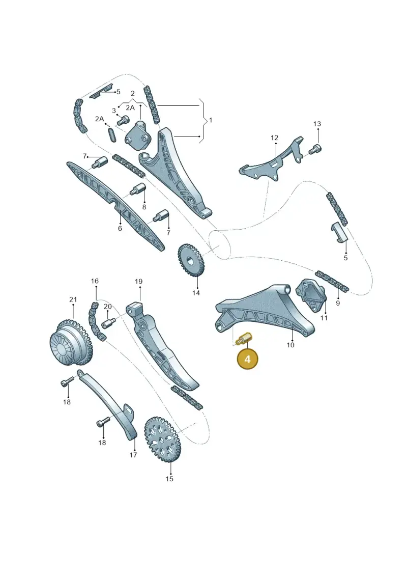 06M109426E — Audi A6 L 2.0 (2018-) diagram 577109035, position 4