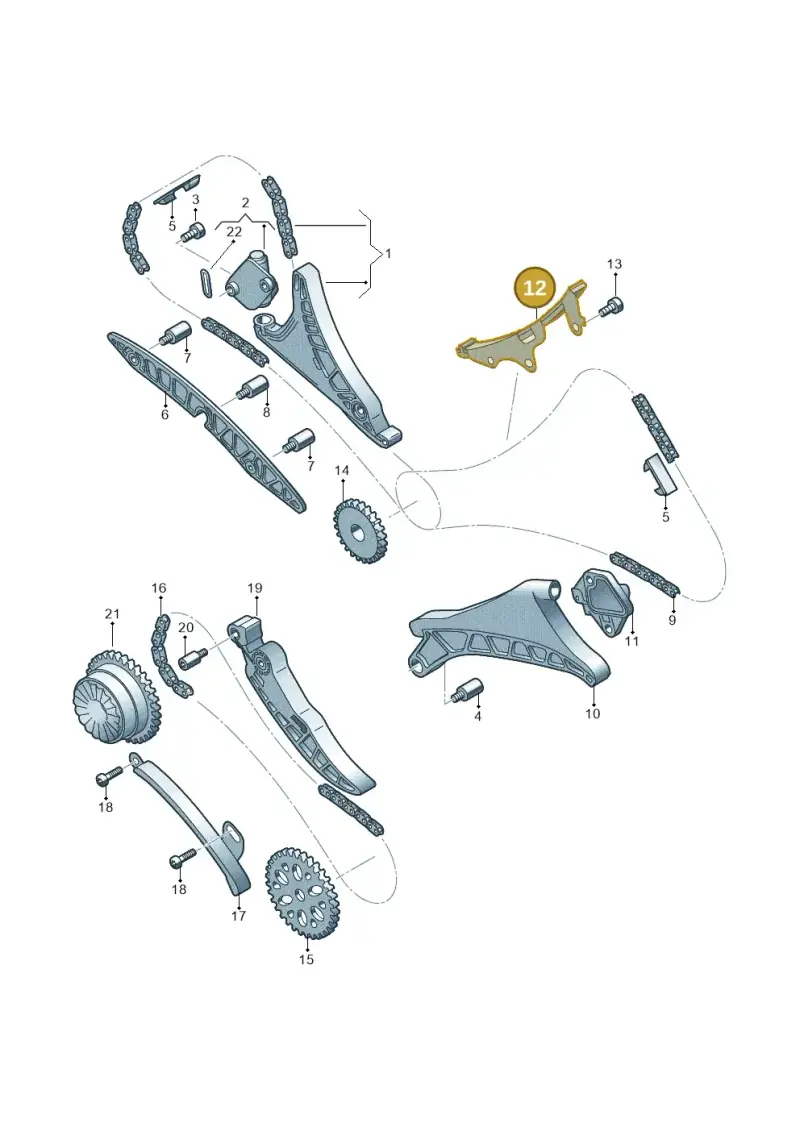 06M109513J — Audi Q8 Quattro 3,0 (2018-) diagram 849109350, position 12