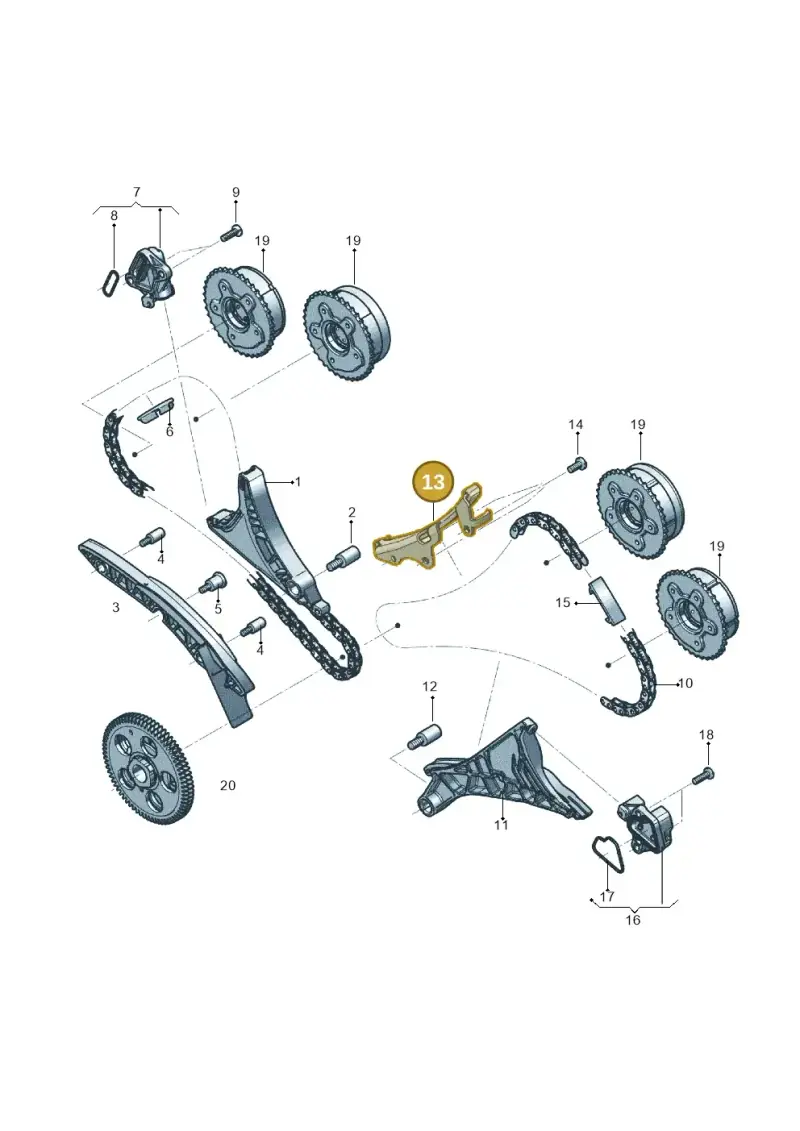06M109513J — Audi RS6 Avant (2019-) diagram 819109600, position 13