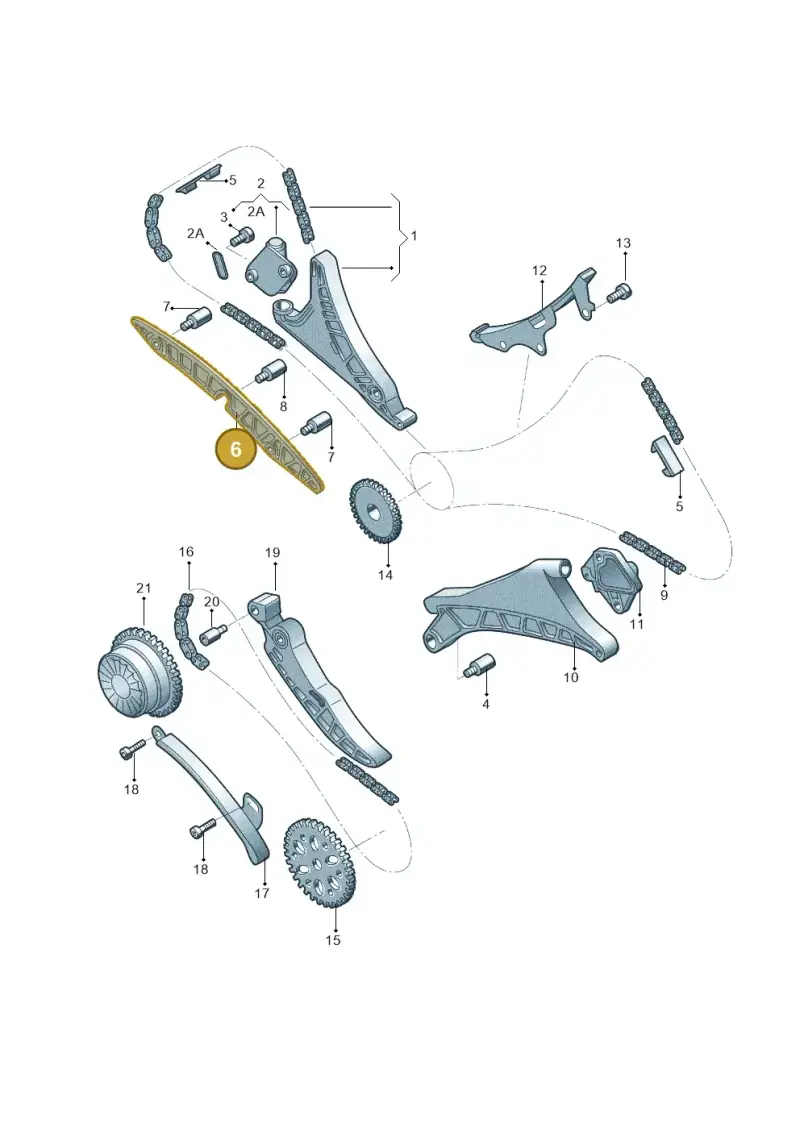06M109514F — Audi A6 L 2.0 (2018-) diagram 577109035, position 6
