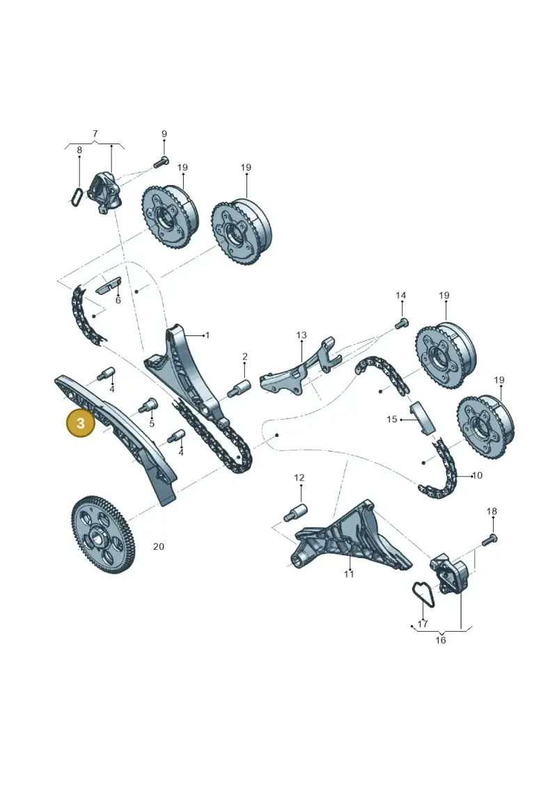 06M109514F — Audi RS6 Avant (2019-) diagram 819109600, position 3
