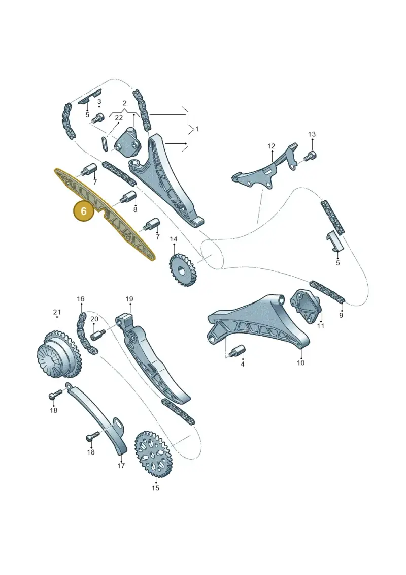 06M109514F — Audi Q8 Quattro 3,0 (2018-) diagram 849109350, position 6