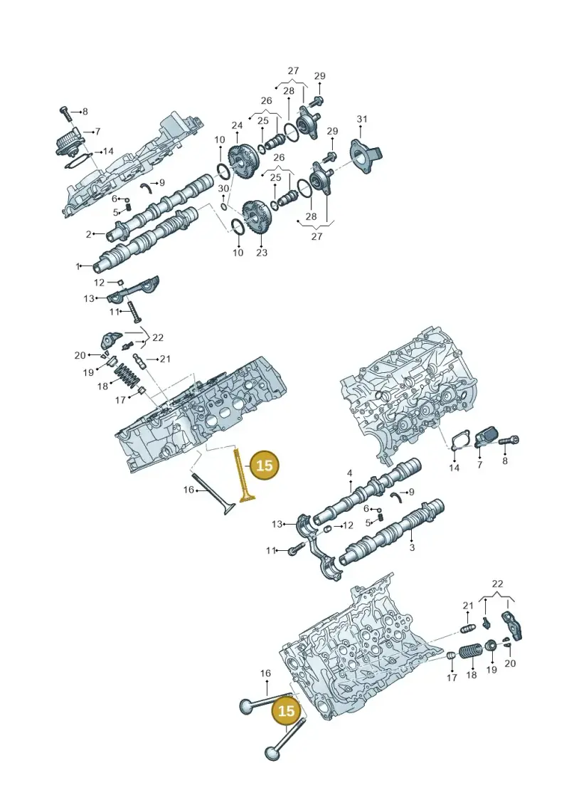 06M109601G — Audi A5 Limo 2.0 (2024-) diagram 849109180, position 15