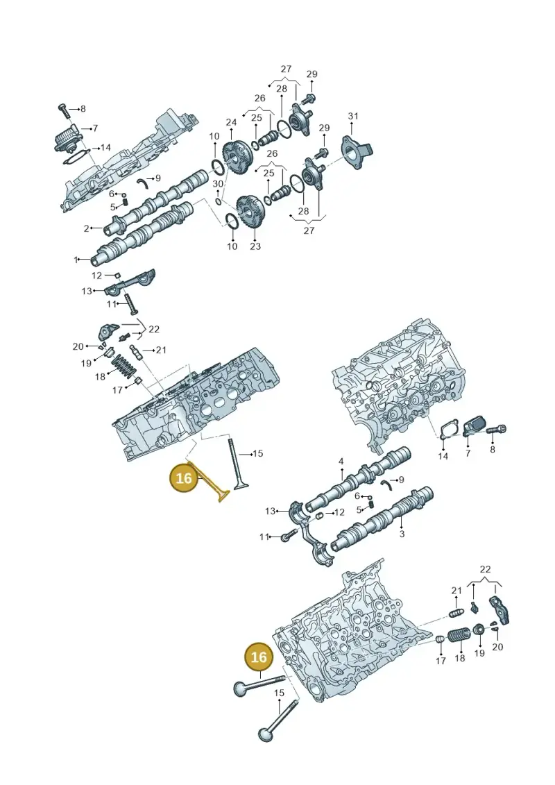06M109611R — Audi A5 Limo 2.0 (2024-) diagram 849109180, position 16