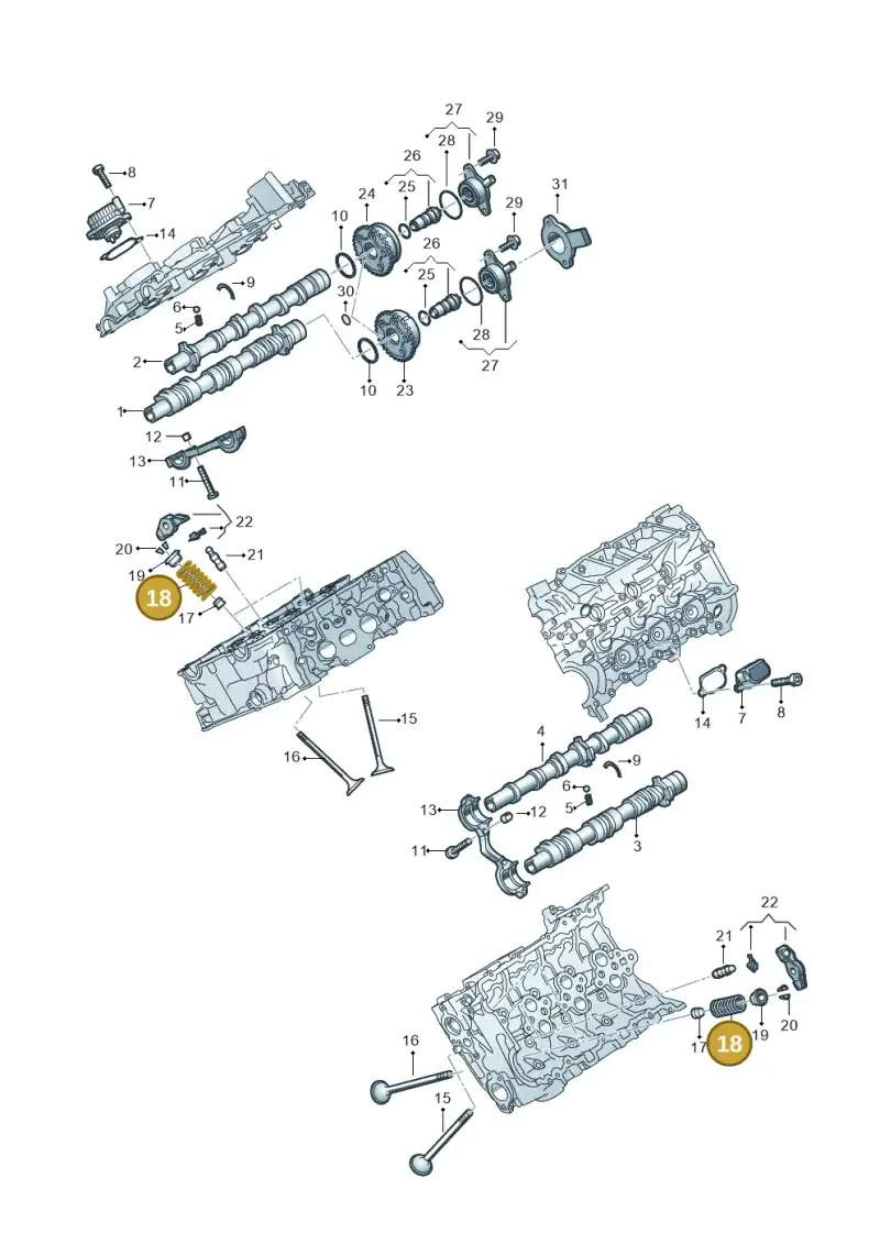06M109623F — Audi A5 Limousine (2024-2025) diagram 849109180, position 18