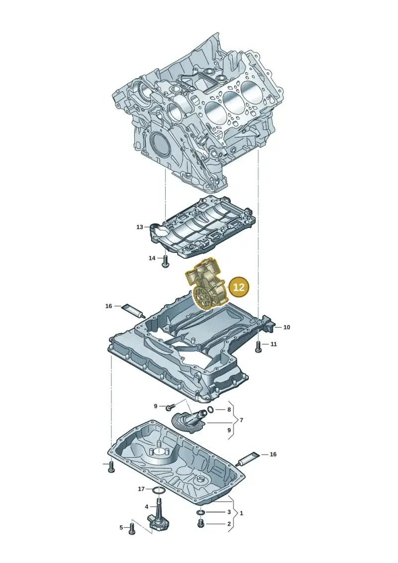 06M115103AA — Audi A5 Limousine (2024-2025) diagram 849103191, position 12