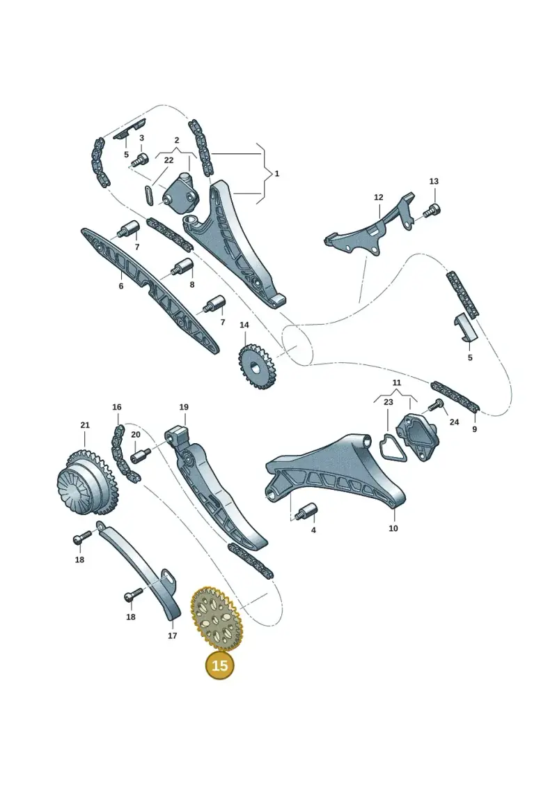 06M115121E — Audi A5 Limousine (2024-2025) diagram 849109351, position 15