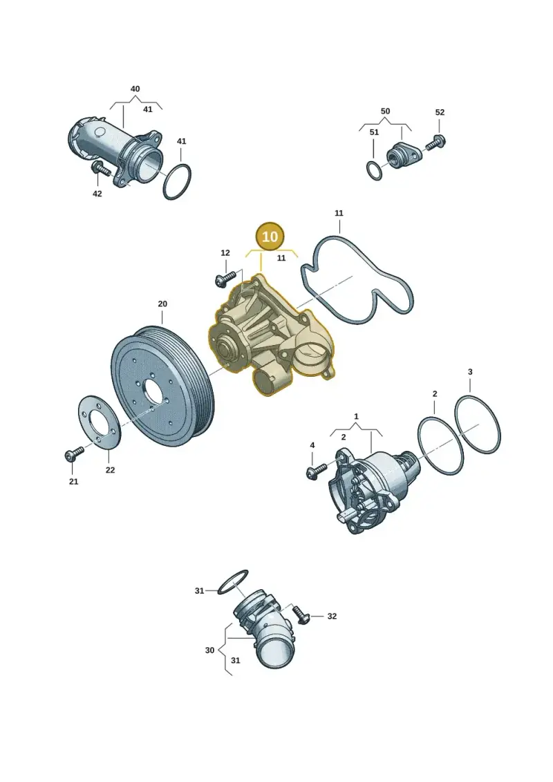 06M121013E — Audi A5 Limousine (2024-2025) diagram 06m121000, position 10