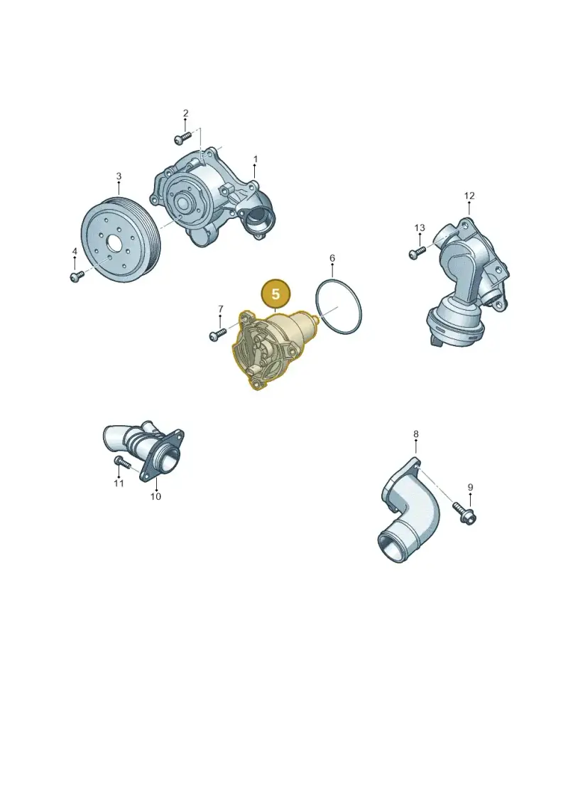 06M121115N — Audi Q8 Quattro 3,0 (2018-) diagram 849121990, position 5