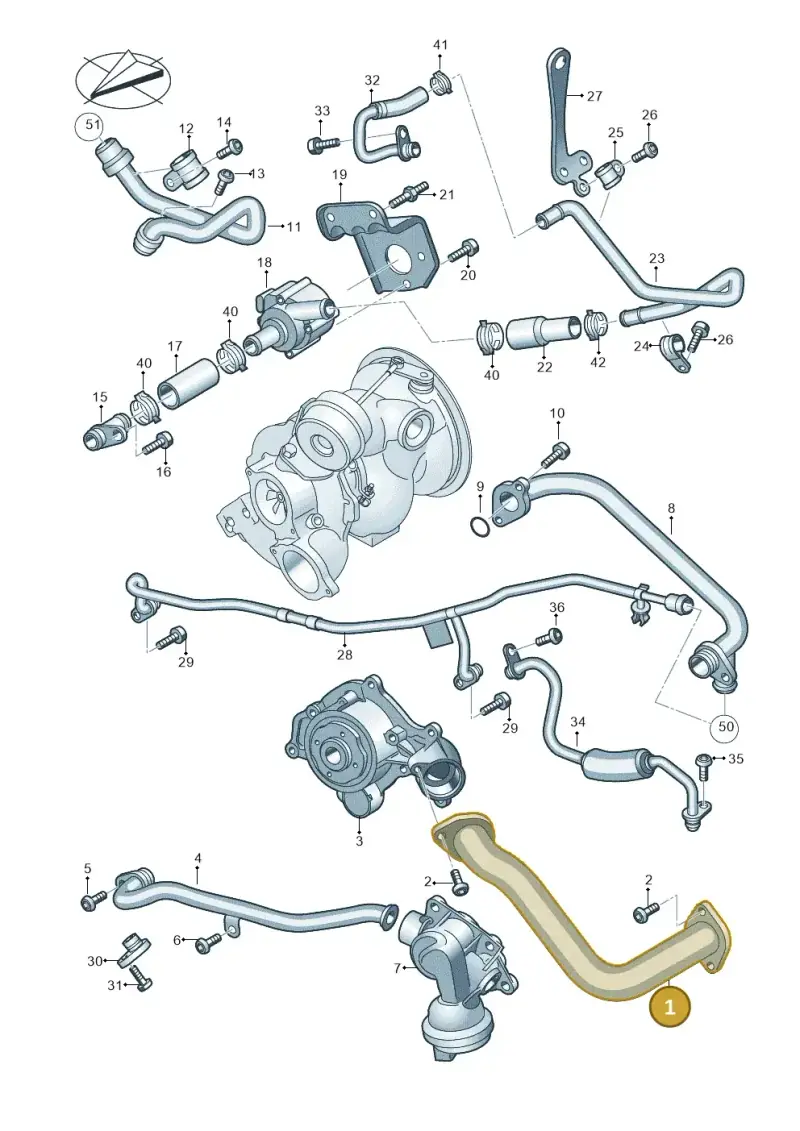 06M121481AE — Audi A6 2.0 (2018-) diagram 849121980, position 1