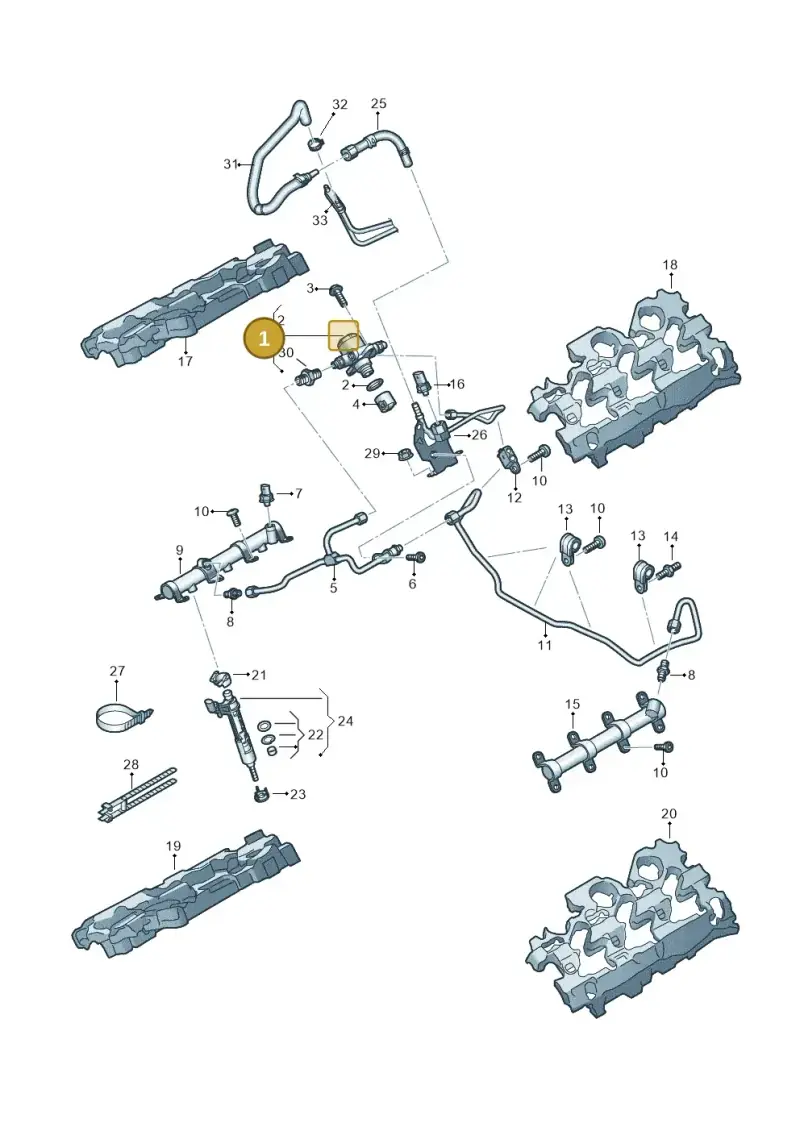06M127026P — Audi Q8 Quattro 3,0 (2018-) diagram 439133150, position 1
