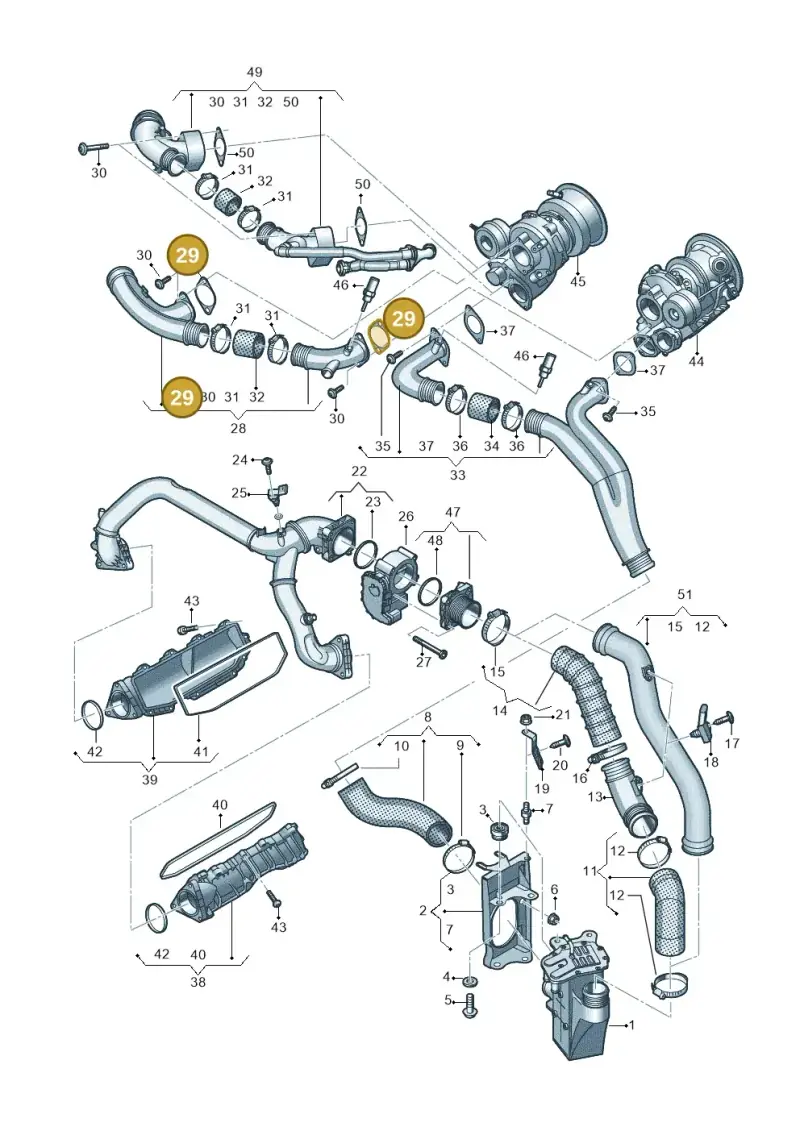 06M133026F — Audi RS4 Avant (2017-) diagram 847145500, position 29