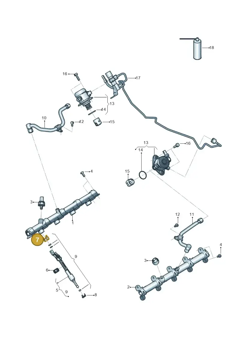 06M133036C — Audi RS Q8 Quattro (2019-) diagram 819133500, position 7