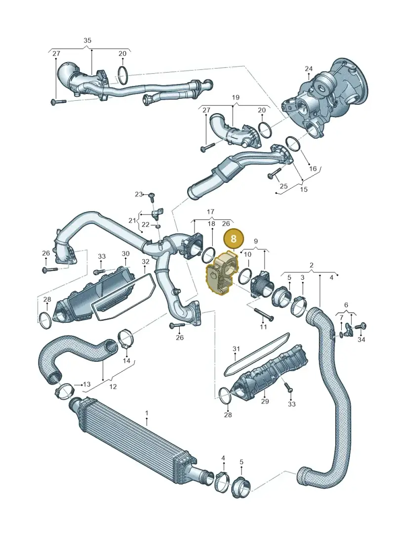 06M133062L — Audi Q5 (2016-2020) diagram 849145470, position 8