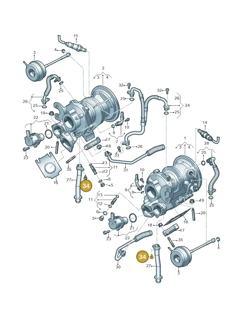 06M145263A — Audi A6 2.0 (2018-) diagram 847145400, position 34