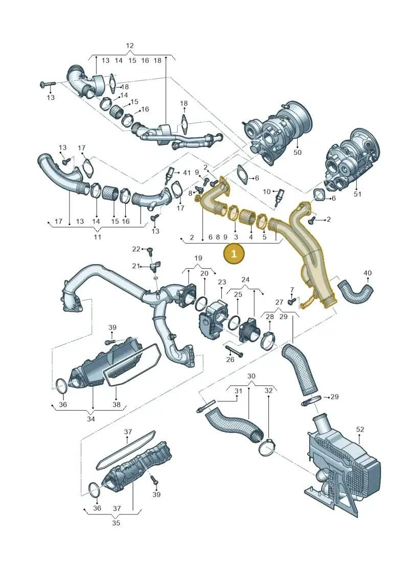 06M145673DM — Audi A6 2.0 (2018-) diagram 435145047, position 1