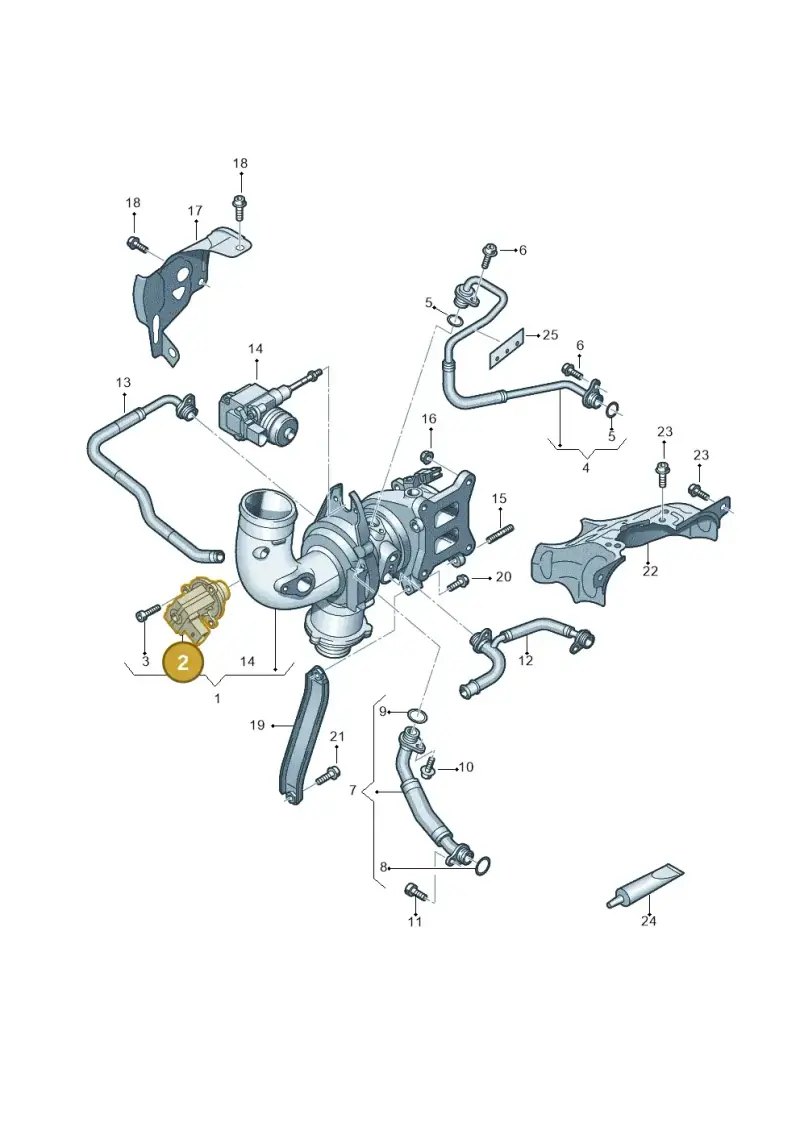 06M145710F — Audi A6 2.0 (2018-) diagram 429145250, position 2