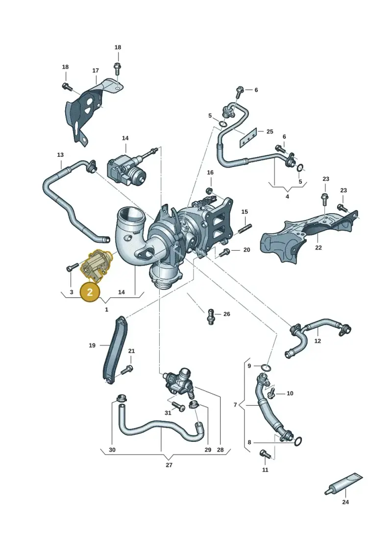 06M145710F — Audi A7 Sportback (2018-) diagram 429145251, position 2