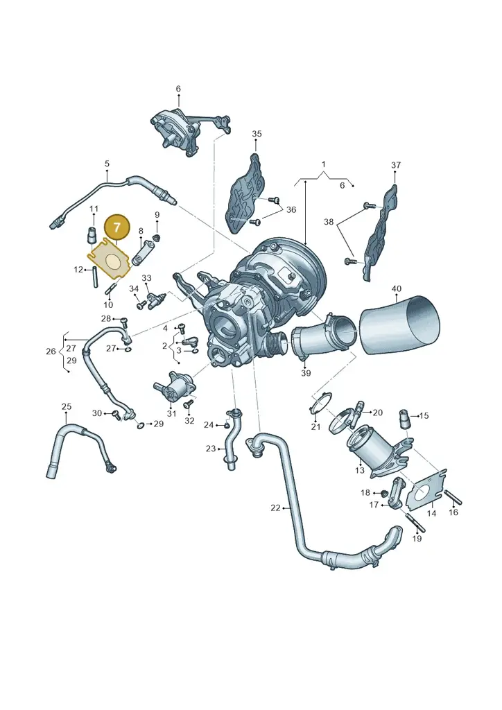 06M253039G — Audi A5 Limo 2.0 (2024-) diagram 8wk145225, position 7