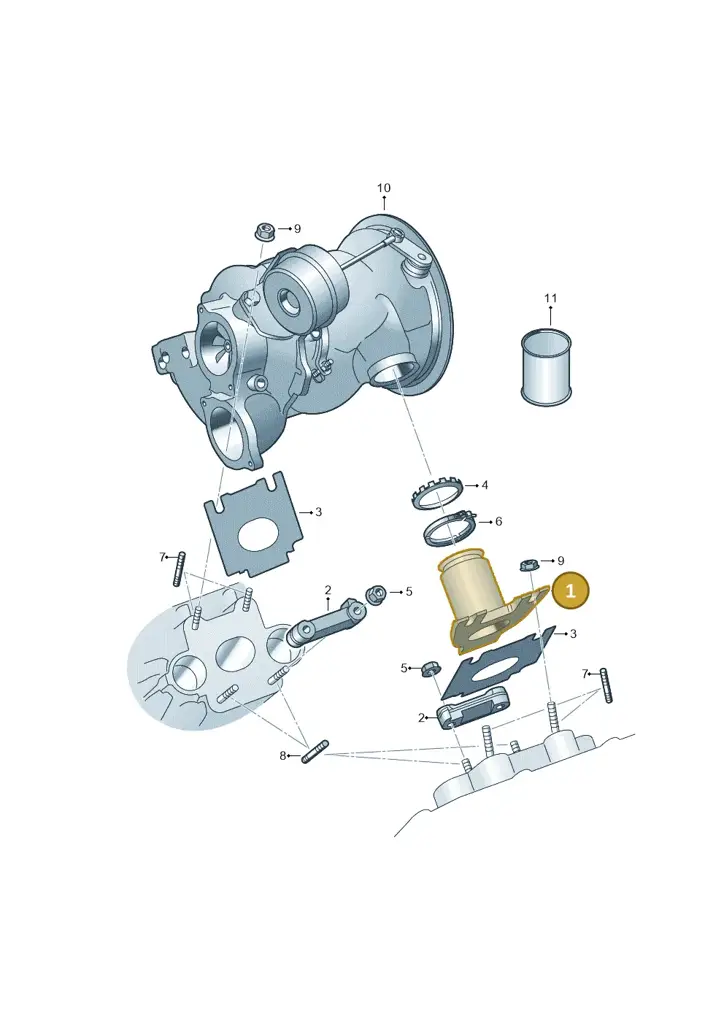 06M253082F — Audi Q8 Quattro 3,0 (2018-) diagram 849253200, position 1
