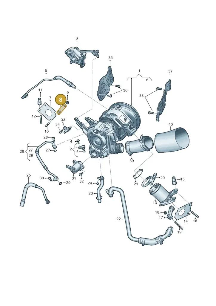 06M253709F — Audi A5 Limo 2.0 (2024-) diagram 8wk145225, position 8