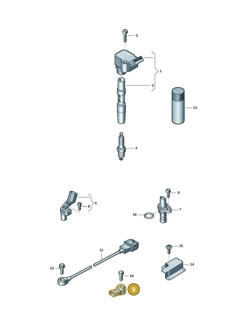 06M905377 — Audi A8L (2017-2022) diagram 849905001, position 9