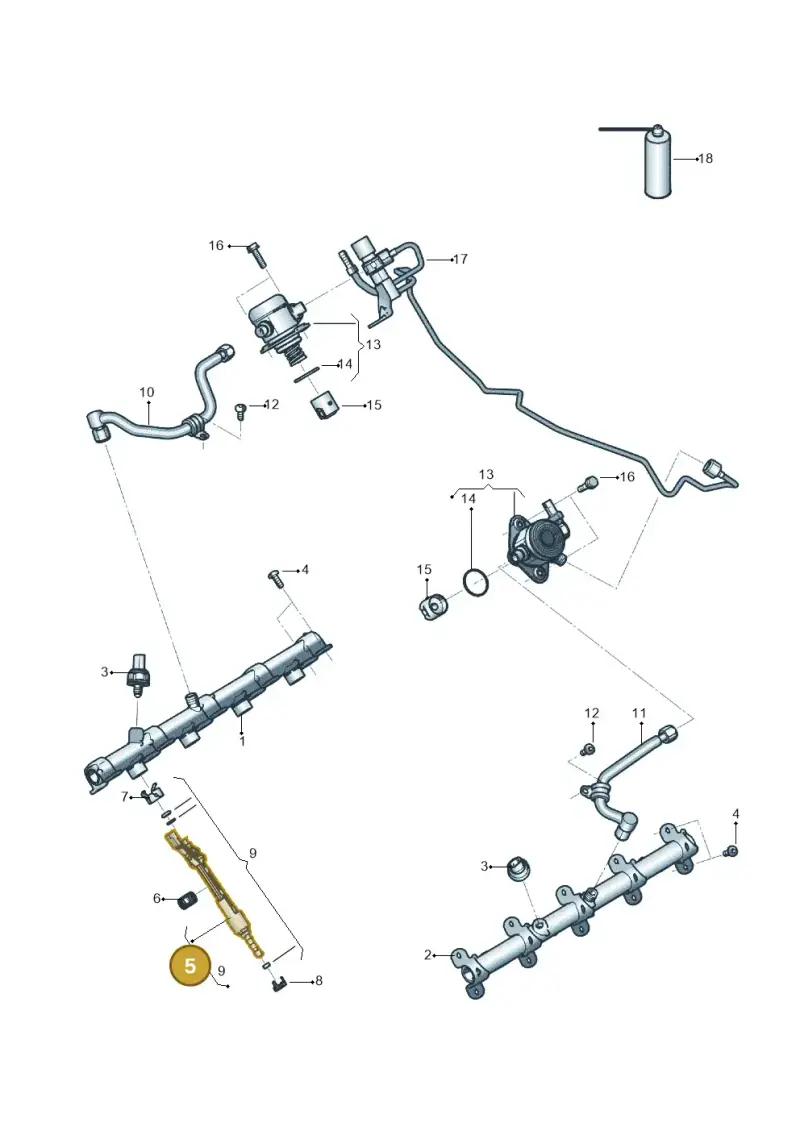 06M906036AQ — Audi A8L (2017-2022) diagram 819133500, position 5