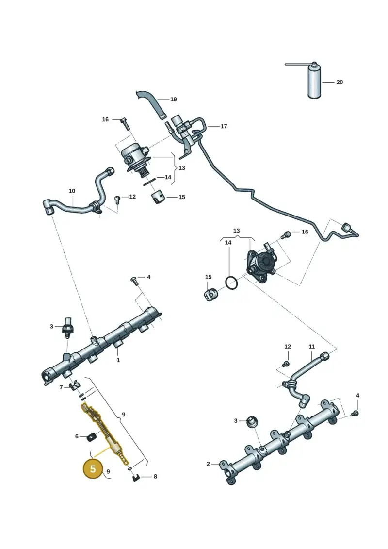 06M906036AQ — Audi RS6 Avant (2019-) diagram 537133088, position 5
