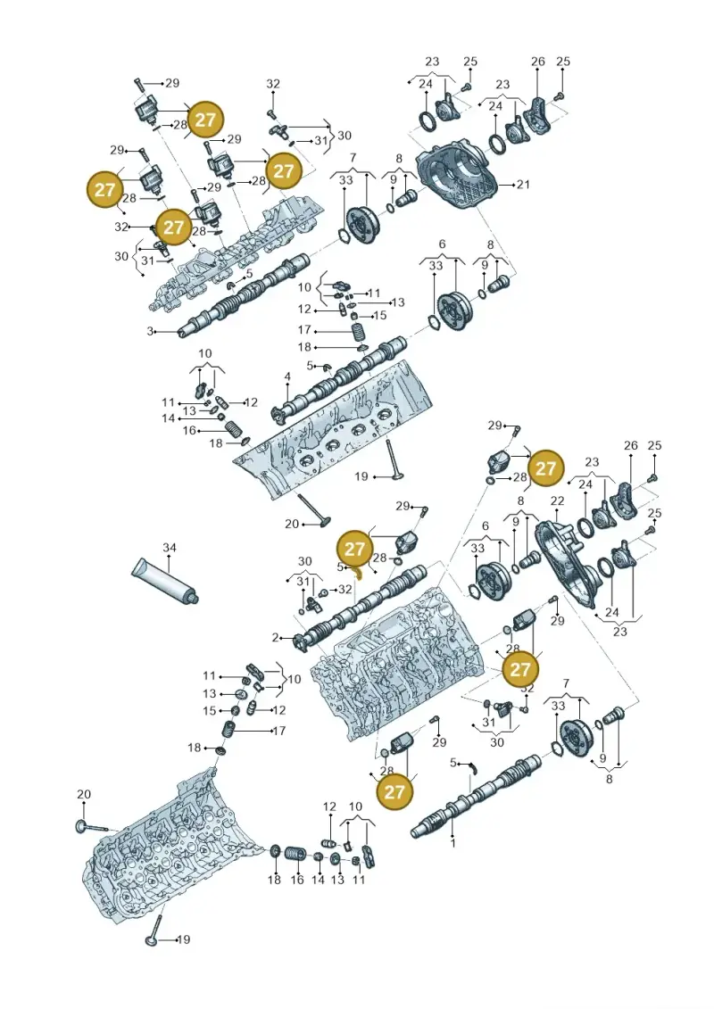 06M906048F — Audi RS6 Avant (2019-) diagram 819109050, position 27