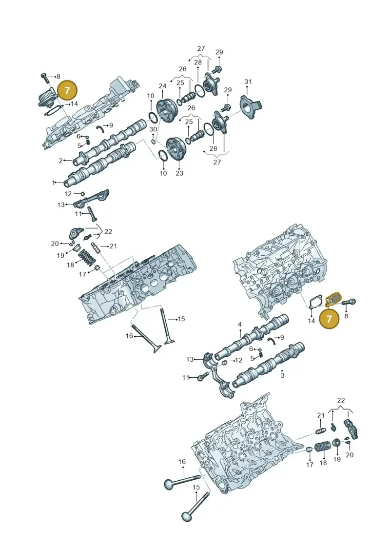 06M906048F — Audi A5 Limo 2.0 (2024-) diagram 849109180, position 7