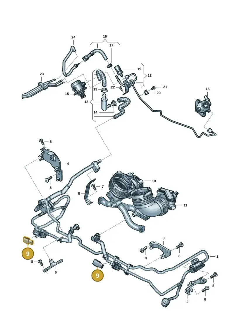 06M906094 — Audi Q8 Quattro 3,0 (2018-) diagram 429133084, position 9