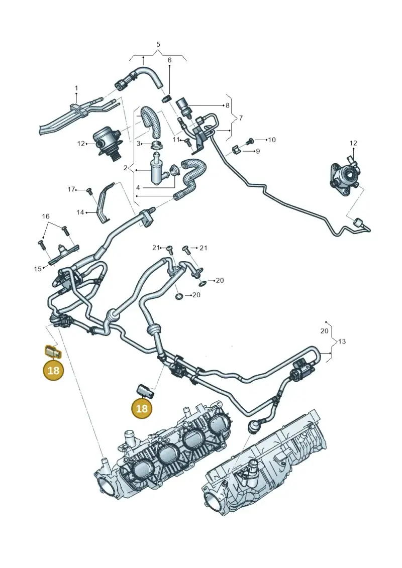 06M906094 — Audi RS6 Avant (2019-) diagram 537133104, position 18