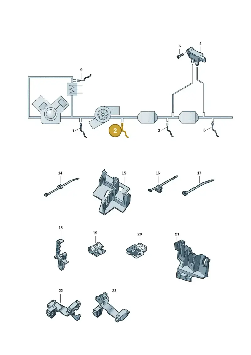 06M906265 — Audi A6 2.0 (2018-) diagram 435906003, position 2