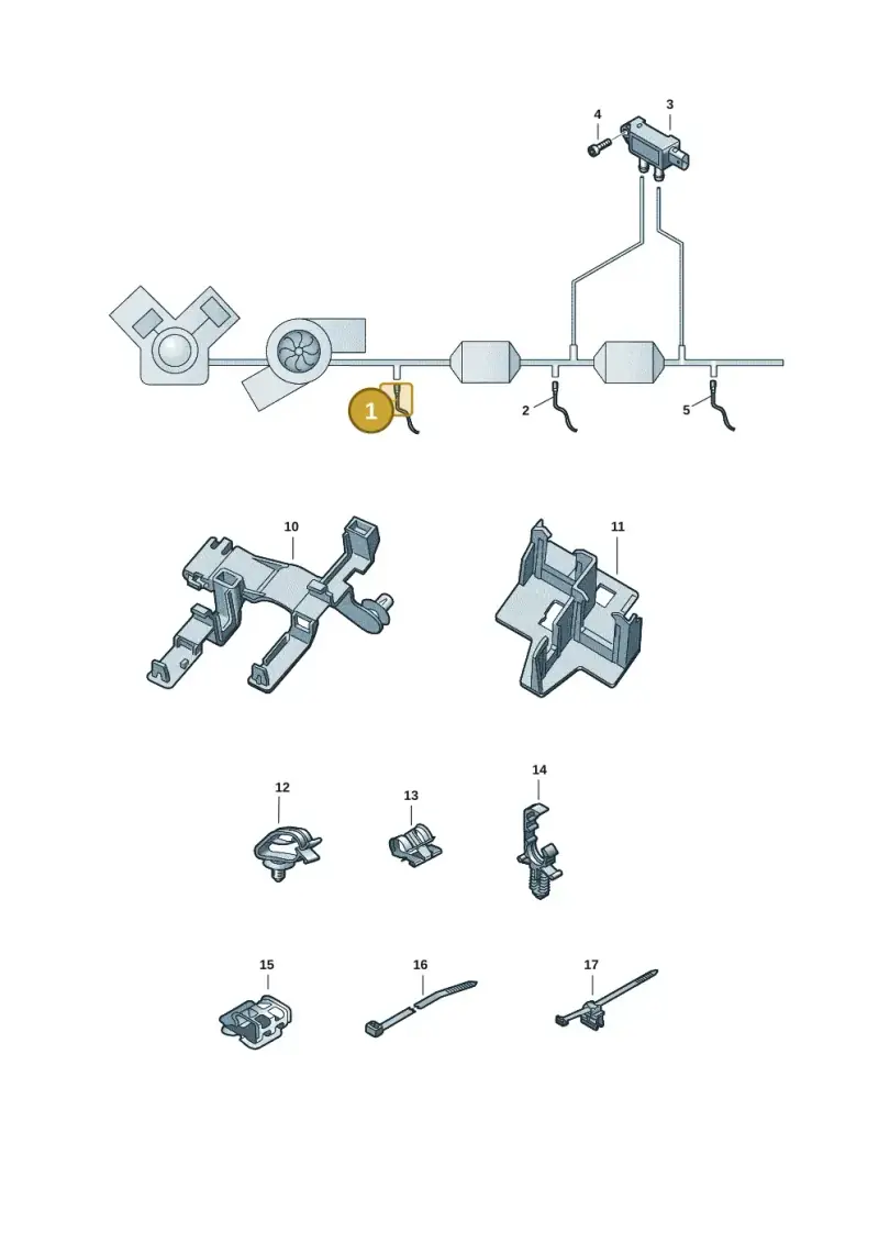 06M906265 — Audi A8L (2017-2022) diagram 838906002, position 1
