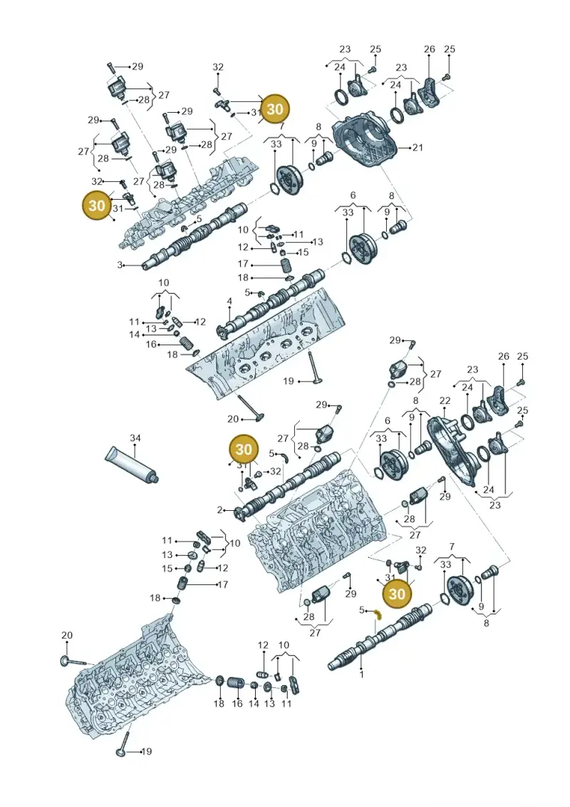 06M907601D — Audi RS6 Avant (2019-) diagram 819109050, position 30