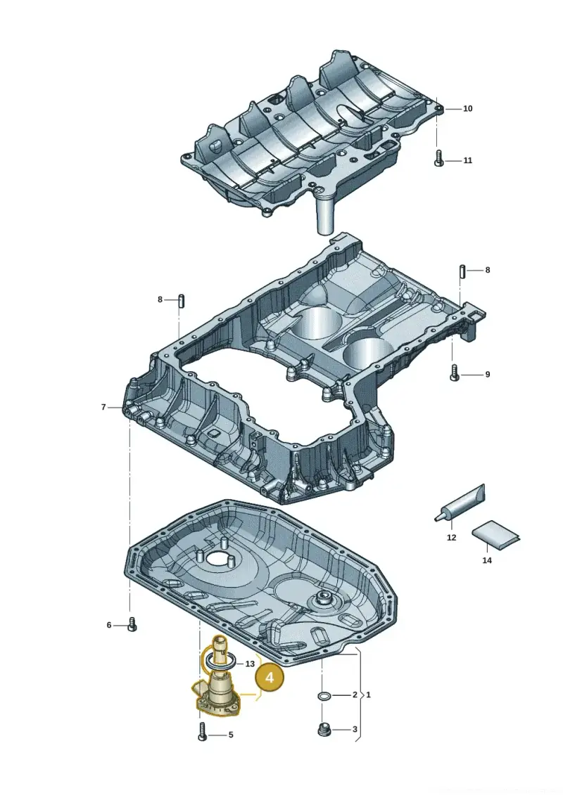 06M907637B — Audi RS6 Avant (2019-) diagram 819103071, position 4