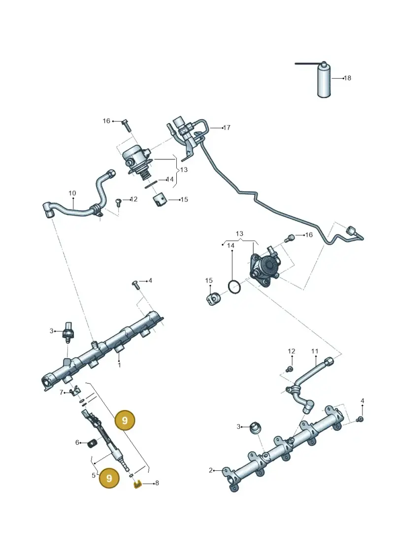 06M998907 — Audi RS Q8 Quattro (2019-) diagram 819133500, position 9