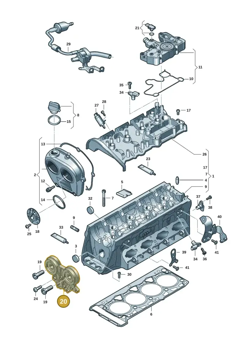 06N103166B — Audi Q5 (2016-2020) diagram 849103032, position 20