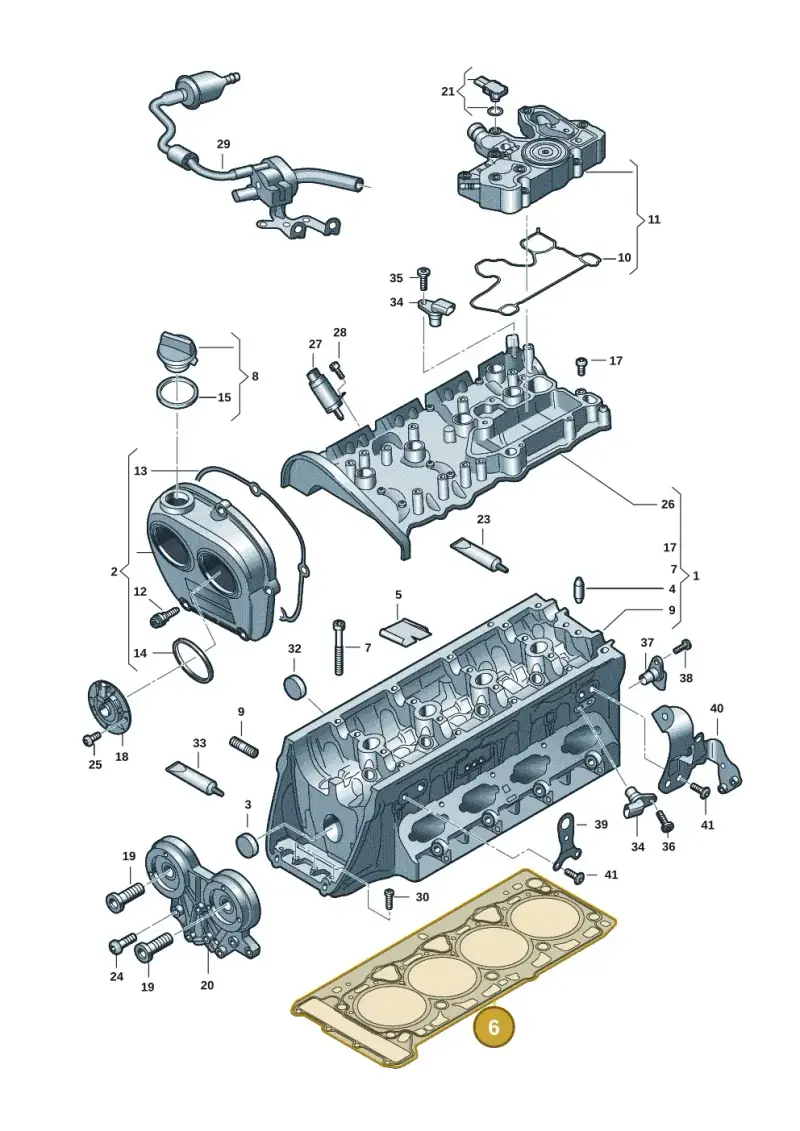 06N103383A — Audi Q5 (2016-2020) diagram 849103032, position 6