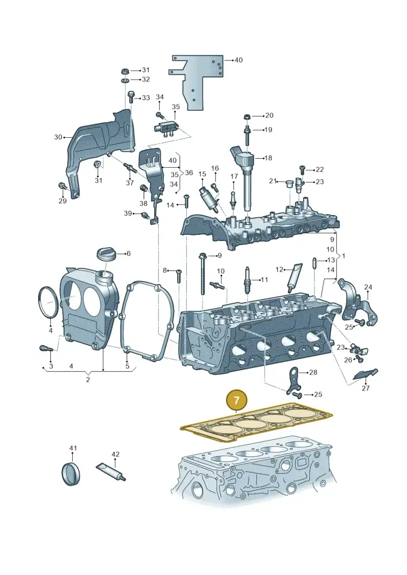 06N103383B — Audi Q6 (2022-) diagram 596103032, position 7