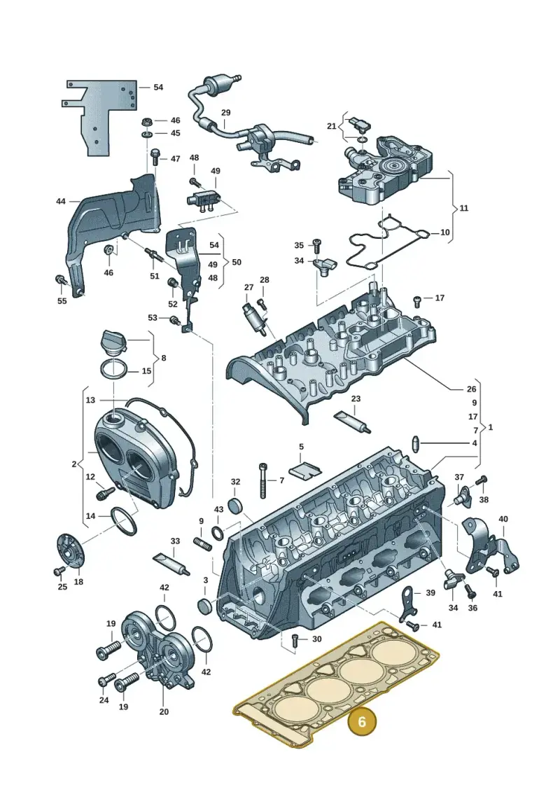 06N103383B — Audi Q3 quattro (2018-2019) diagram 849103036, position 6
