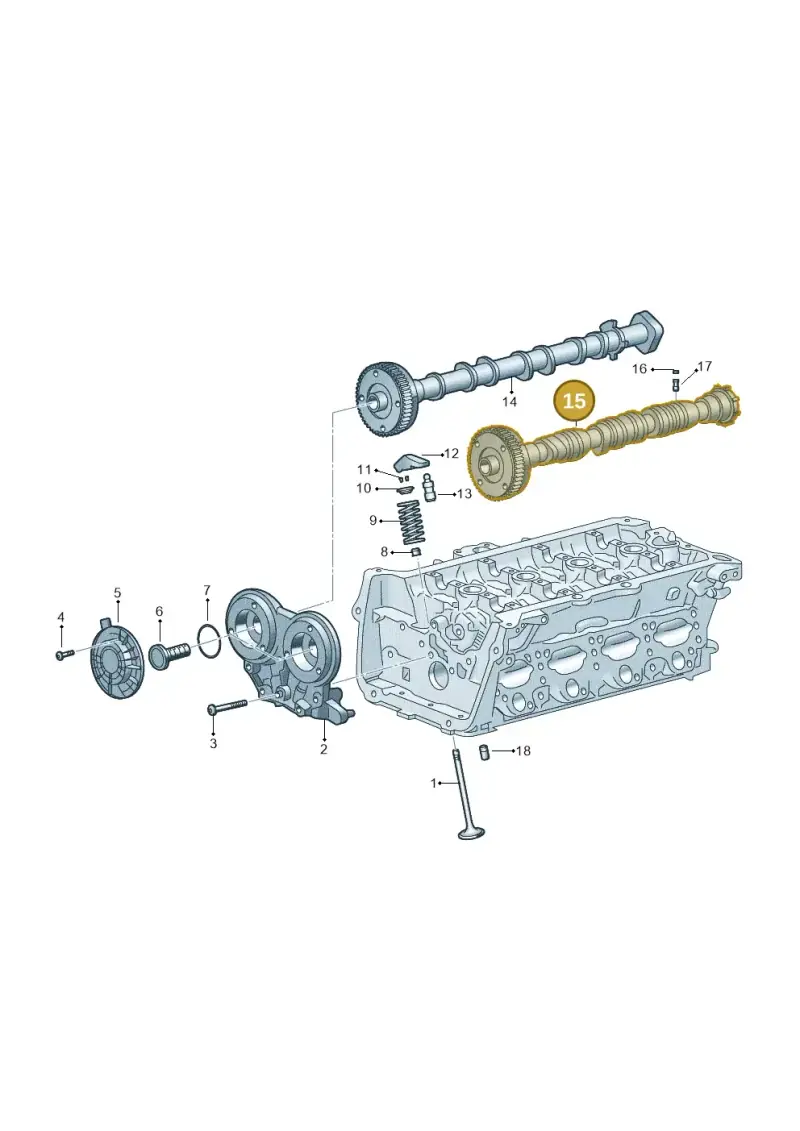 06N109021 — Audi A3 Sportback (2019-2021) diagram 596109017, position 15
