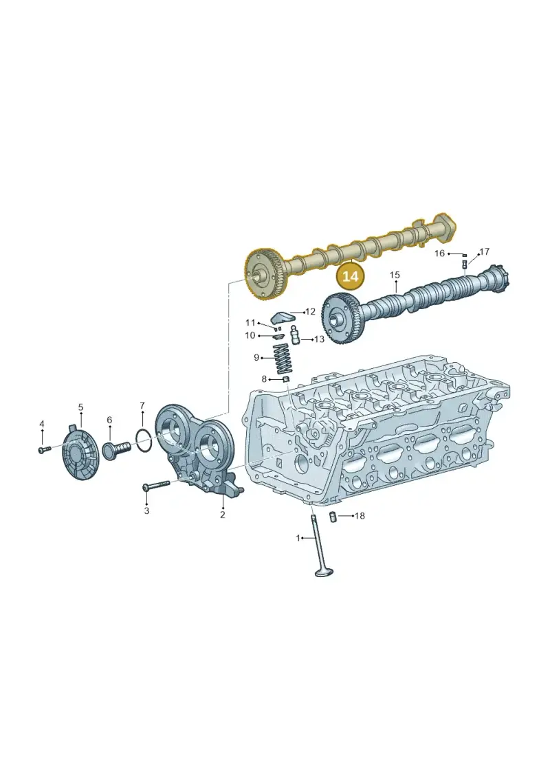 06N109022J — Audi A3 Sportback (2019-2021) diagram 596109017, position 14