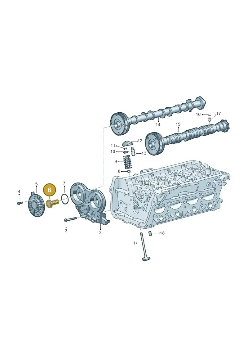 06N109257 — Audi A3 Sportback (2019-2021) diagram 596109017, position 6