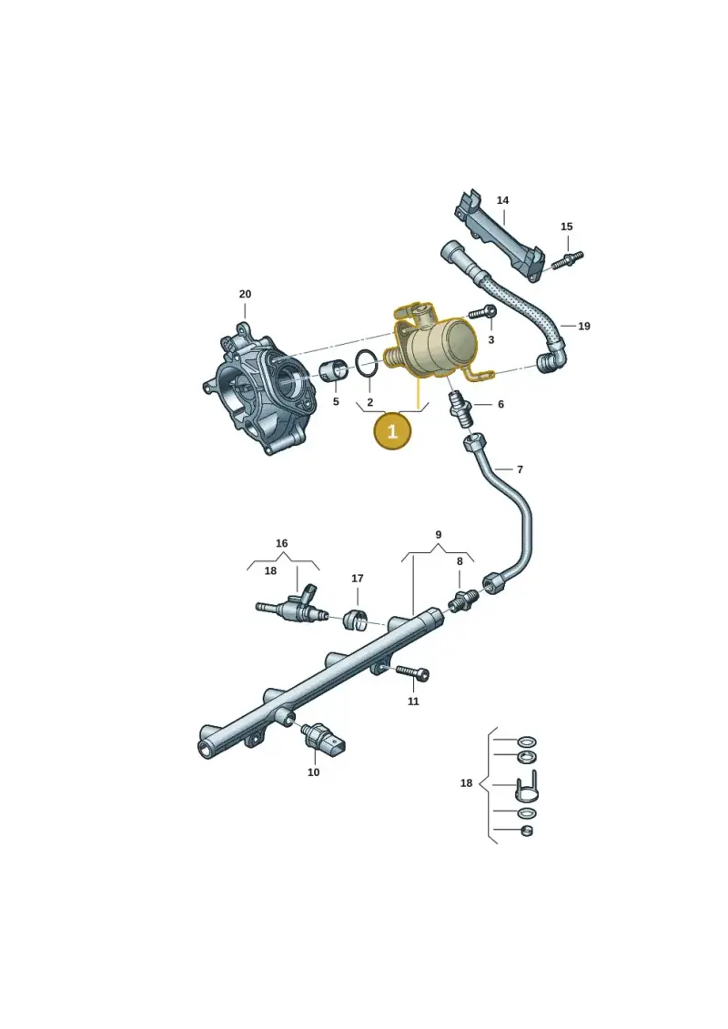 06N127025E — Audi Q5 (2016-2020) diagram 849133072, position 1