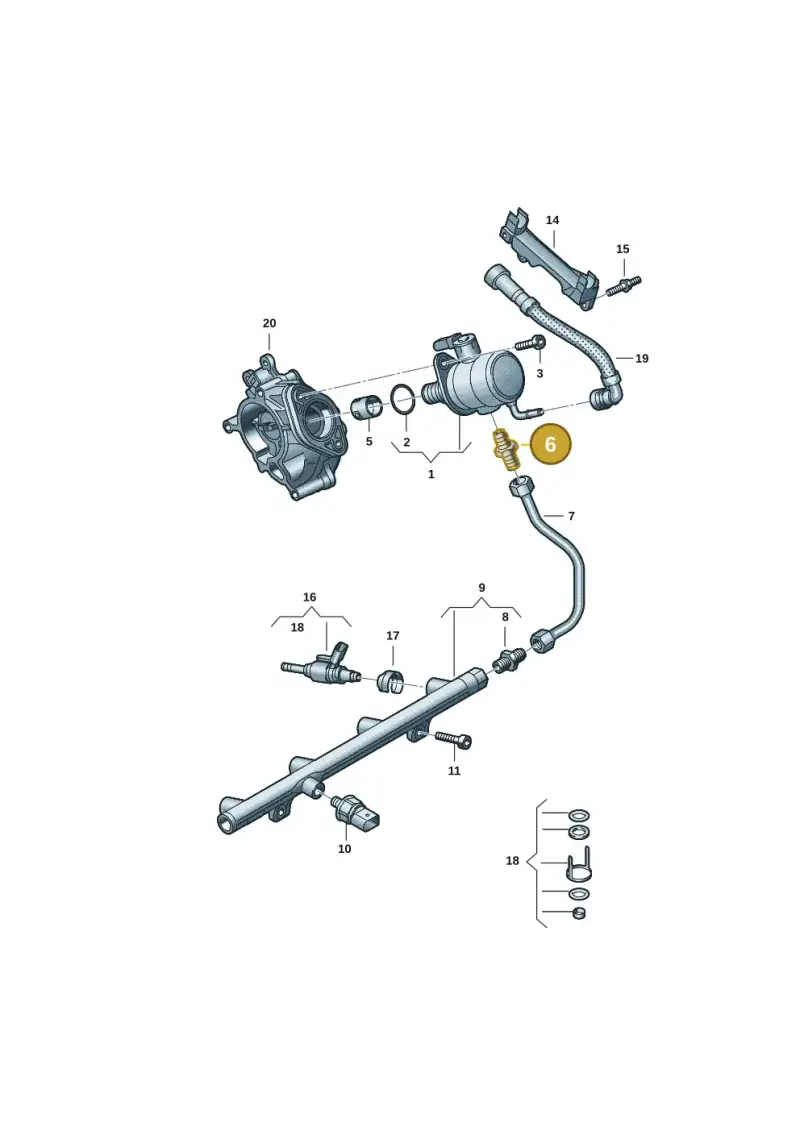 06N127065 — Audi Q5 (2016-2020) diagram 849133072, position 6