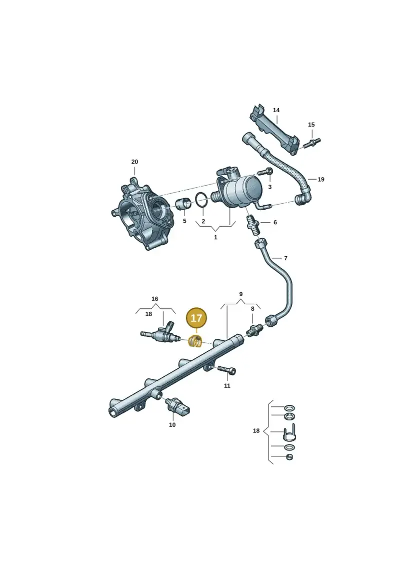 06N133036 — Audi Q5 (2016-2020) diagram 849133072, position 17