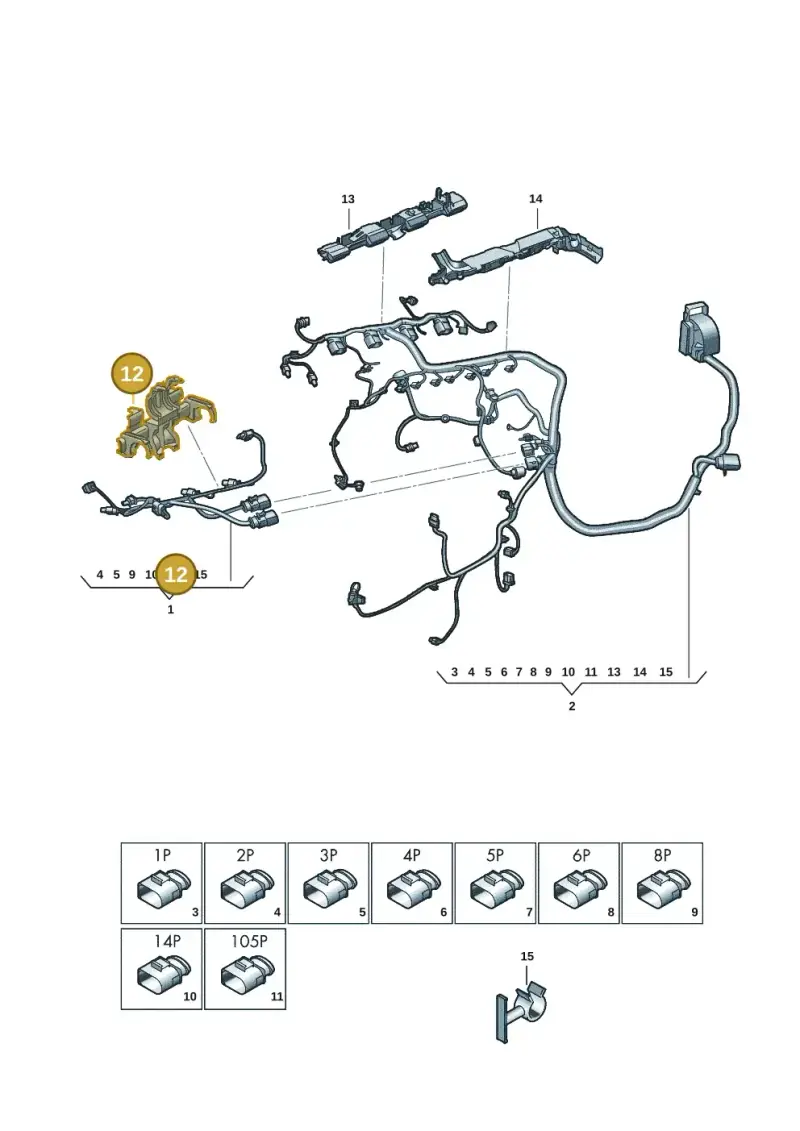 06N971824D — Audi A3 Sportback (2019-2021) diagram 596971266, position 12