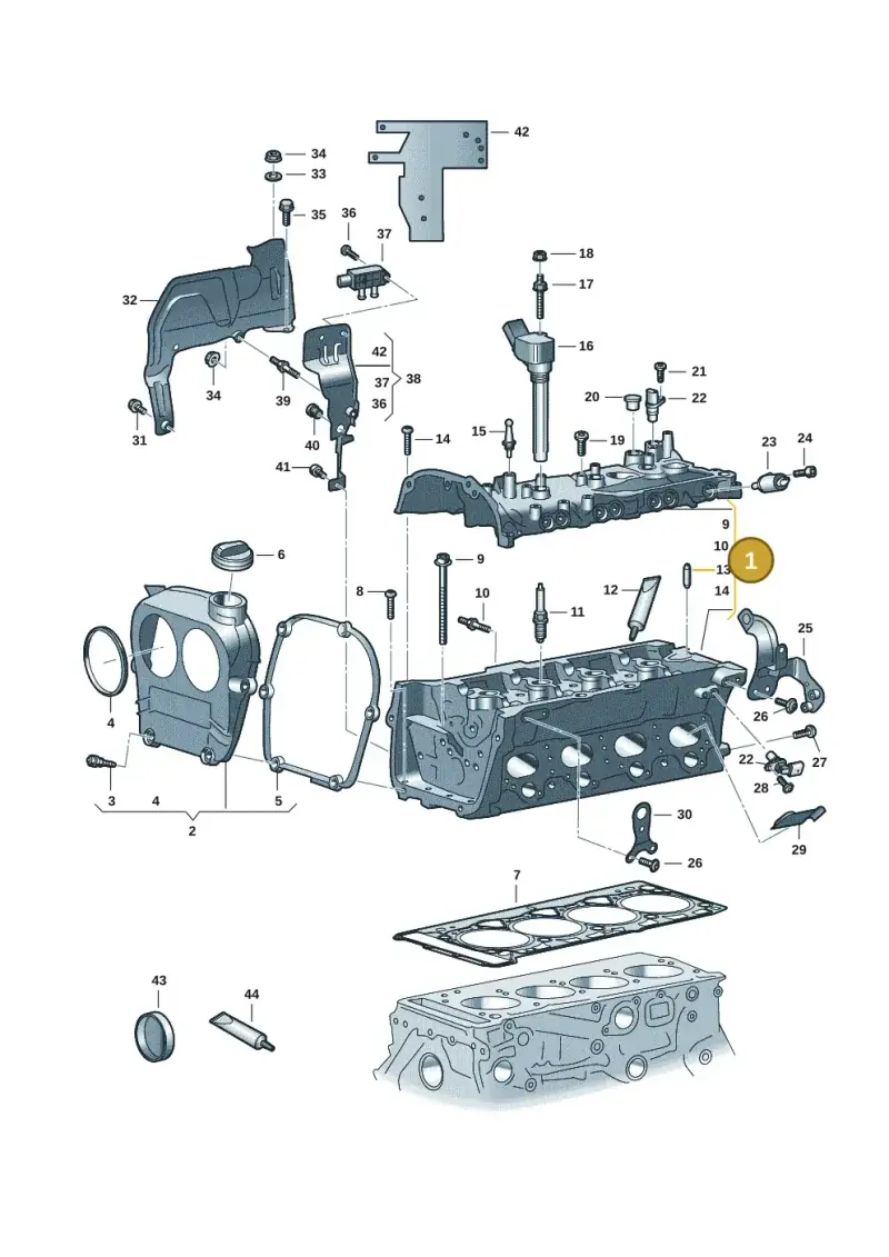 06Q103063E — Audi A3 Sportback (2019-2021) diagram 596103034, position 1
